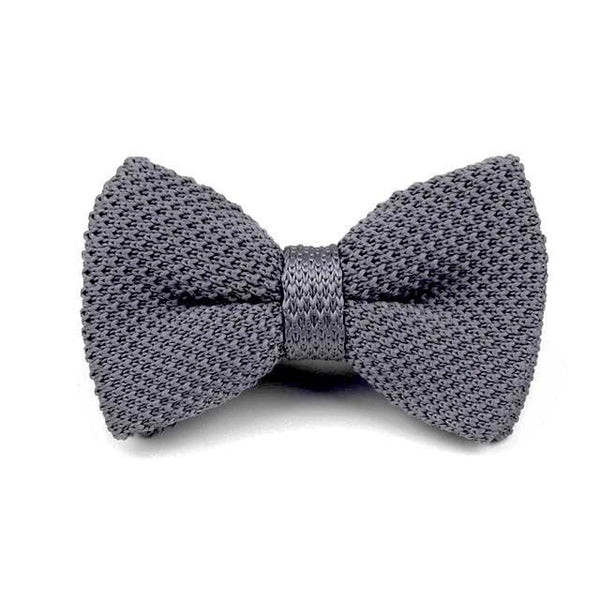 Knitted Bowtie - Grey