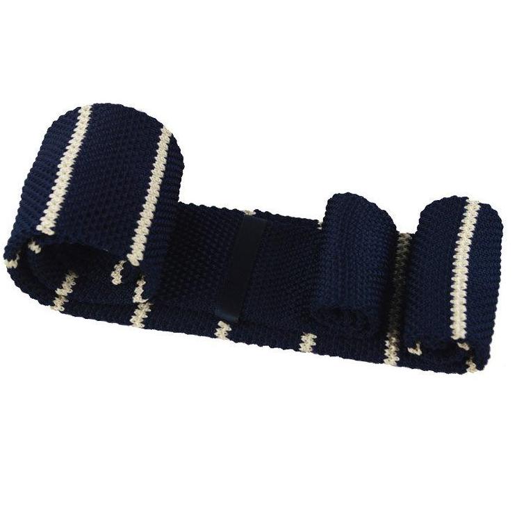 Knit Neckties-Creamy Blue