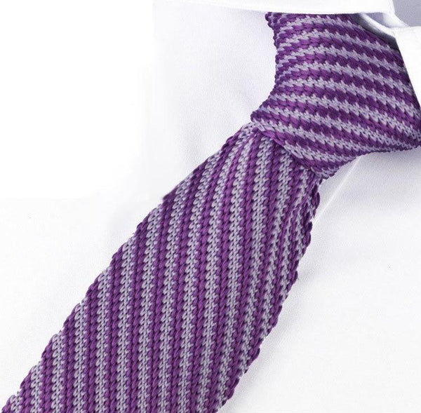 Knit Neckties-Lavender