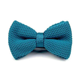 Knitted Bowtie - Turquoise