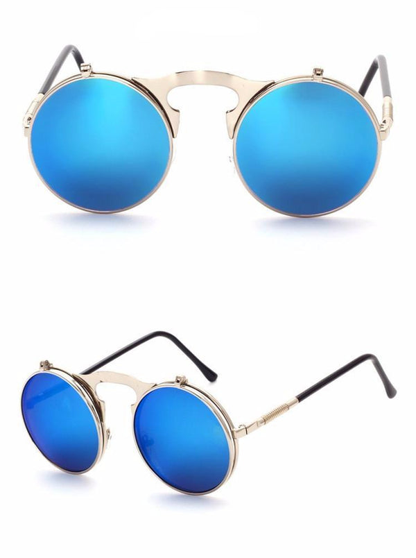 Silver & Blue Chameleon Sunglasses