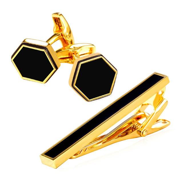 Emblematic Tie Clip - Gold Set