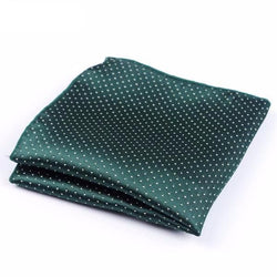 Formal Pocket Squares - Polka Dot Green