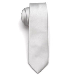 Skinny Business Tie - Frost White