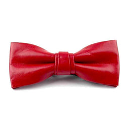 Leather Bowties - Red