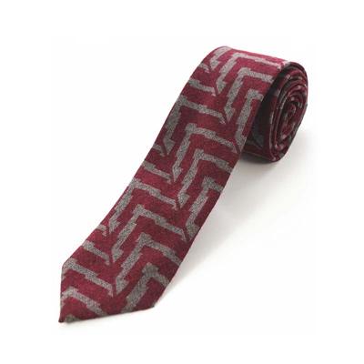 Cashmere Tie - Red Lines