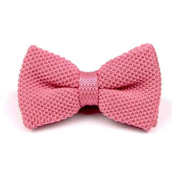 Knitted Bowtie - Salmon