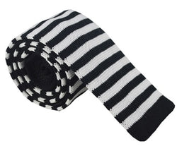 Knit Neckties - Black & White