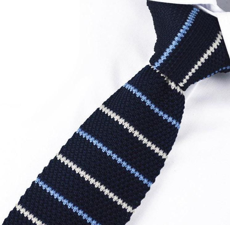 Knit Neckties-Blue Sky